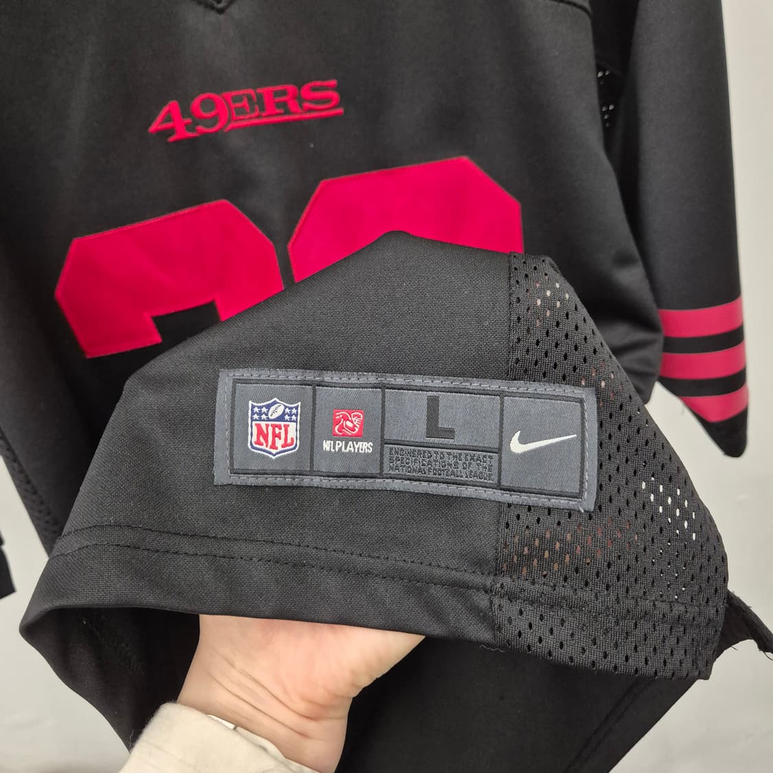 나이키 49ers 블랙 38번 유니폼 L 상품이미지3
