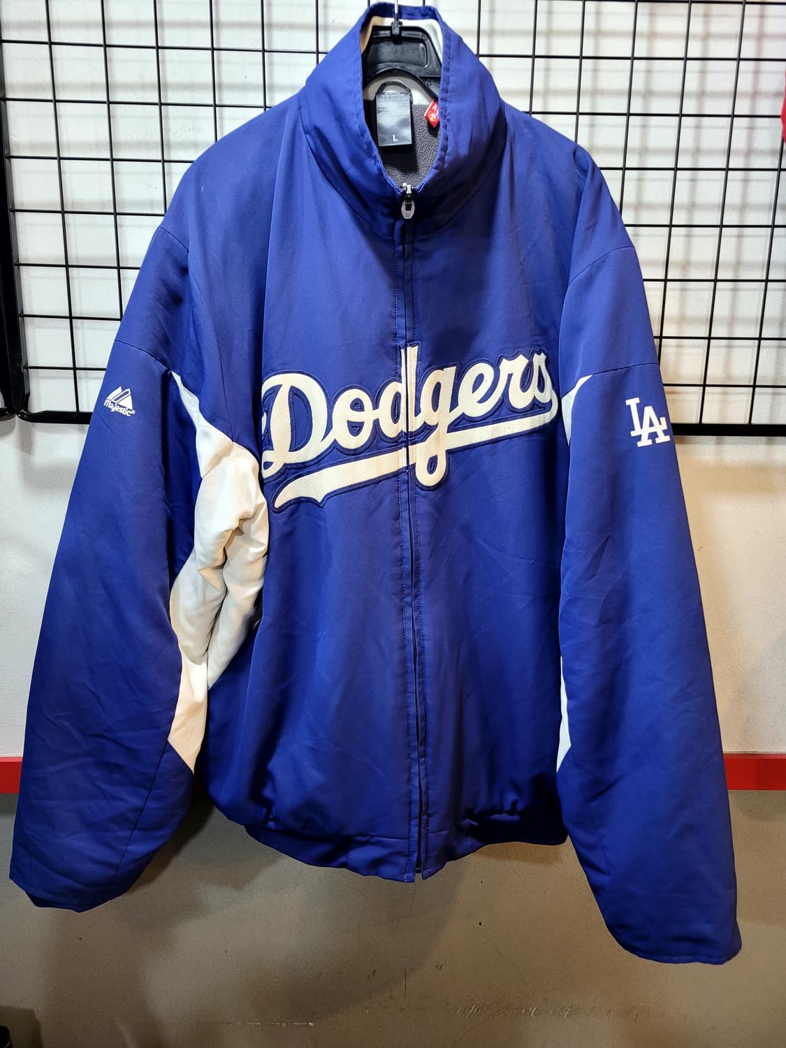 정품 마제스틱 LA 다져스 베이스볼 져지 집업 상품이미지1