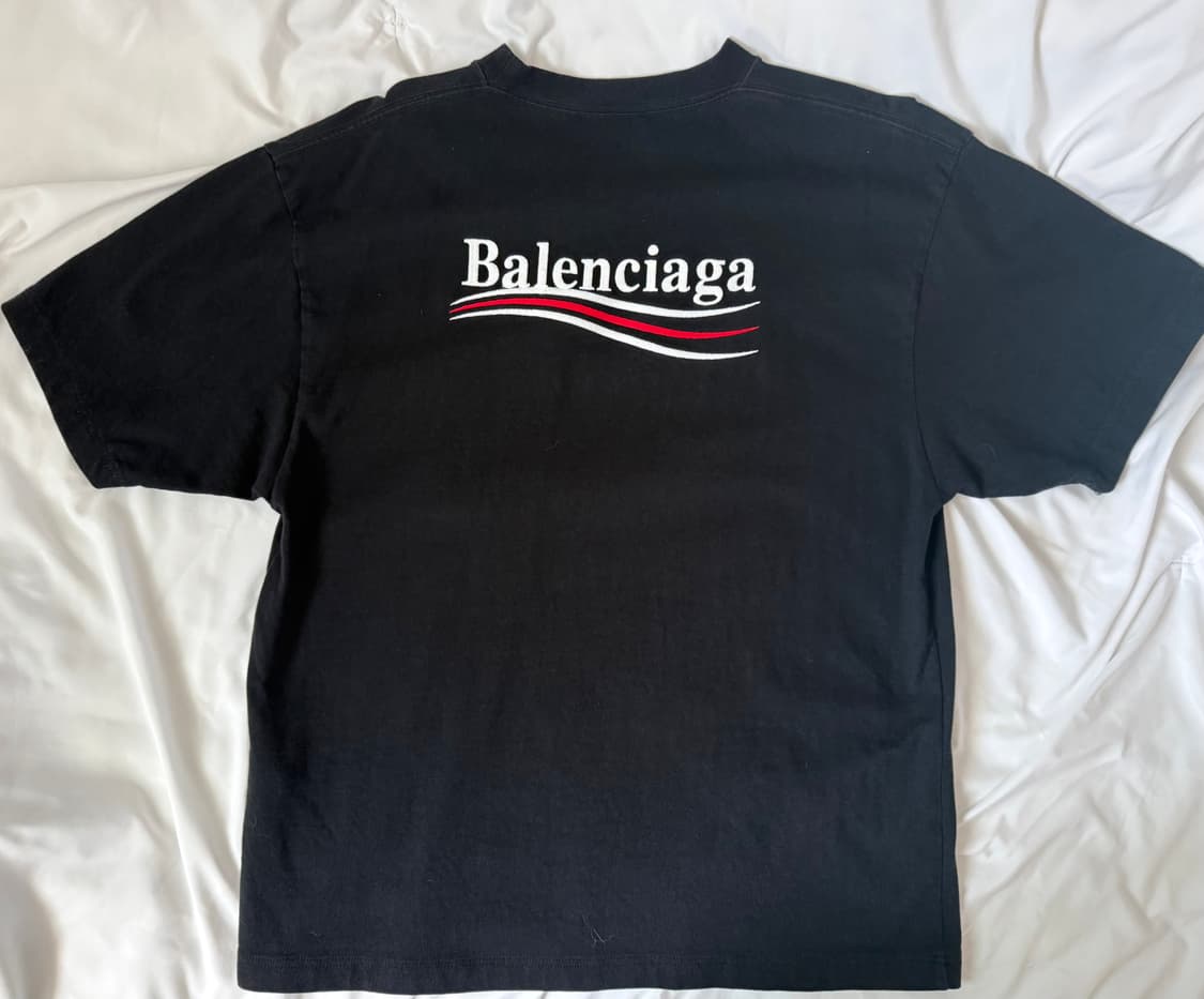 (xxs)발렌시아가 웨이브 자수 반팔 상품이미지4