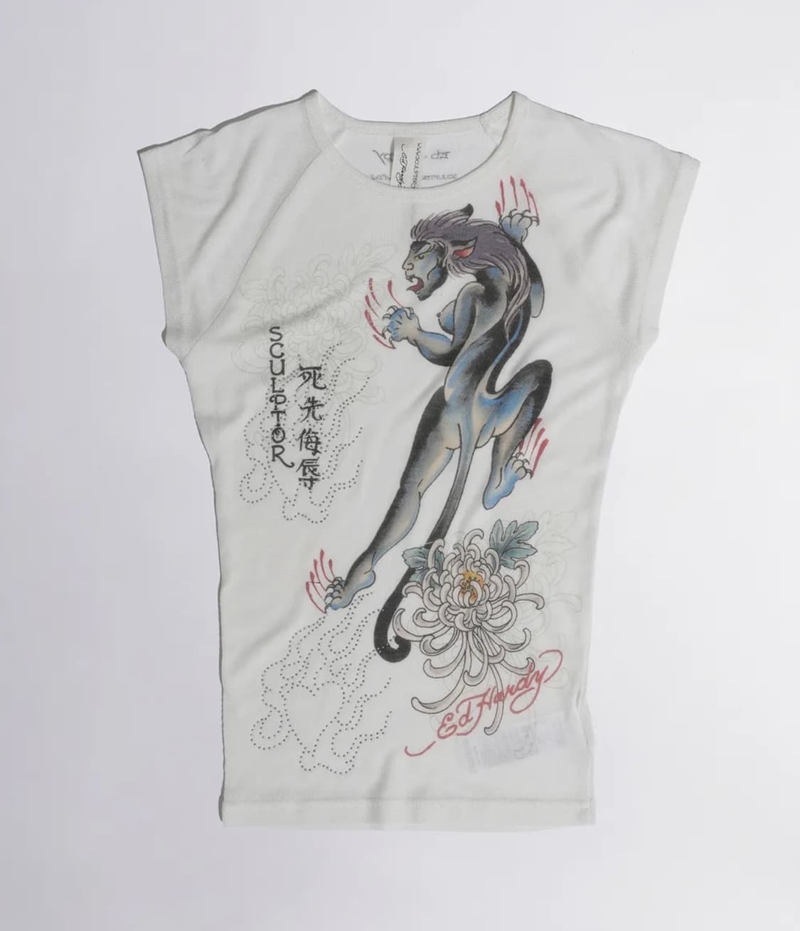 스컬프터 데빌 티셔츠 화이트 상품이미지3