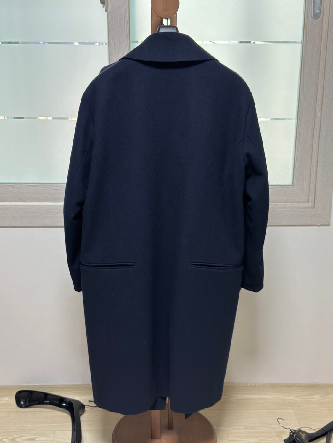 (~2.22)도큐먼트 도큐멘테이션 울 멜튼 코트: 네이비 / L 상품이미지2