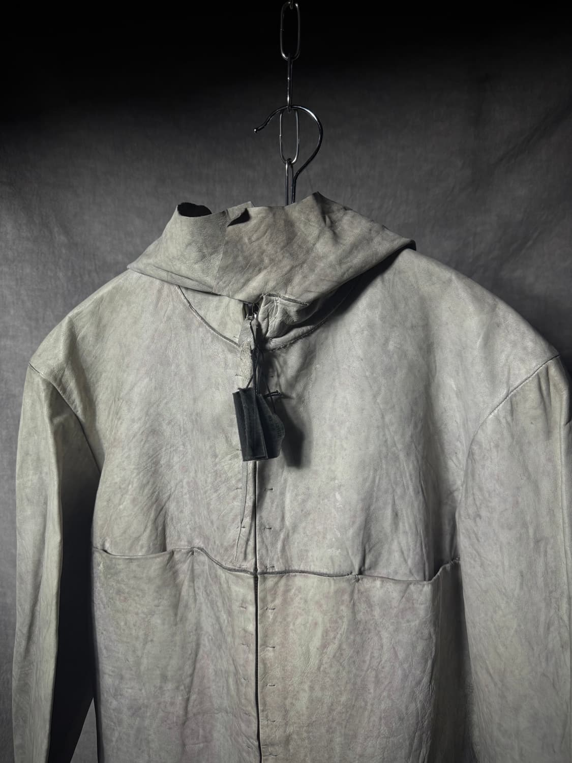m.a+ 13SS Washed Cow Leather Hood Jacket 상품이미지4