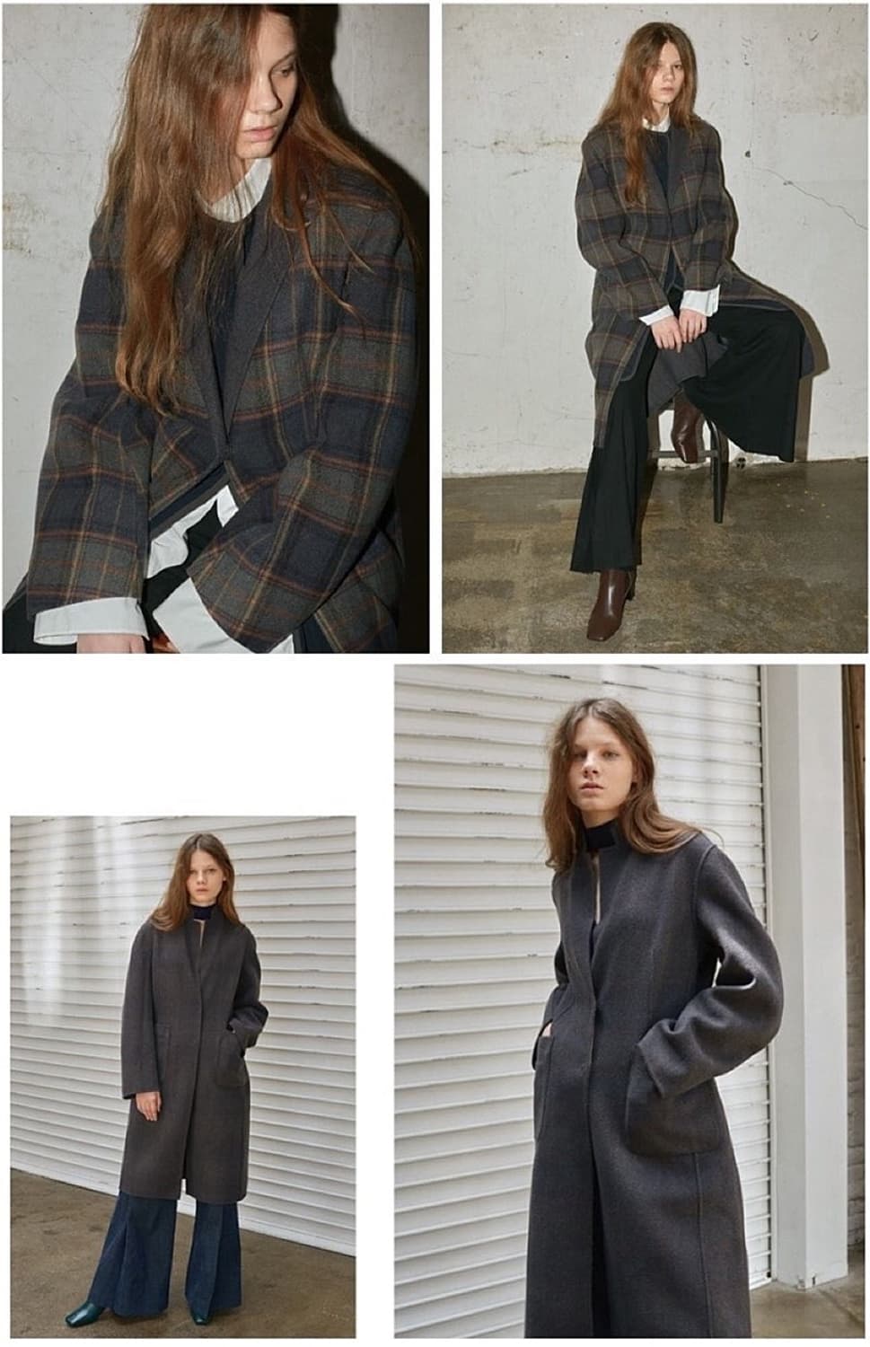 FRONTROW X RECTO 리버시블 체크 코트 상품이미지2