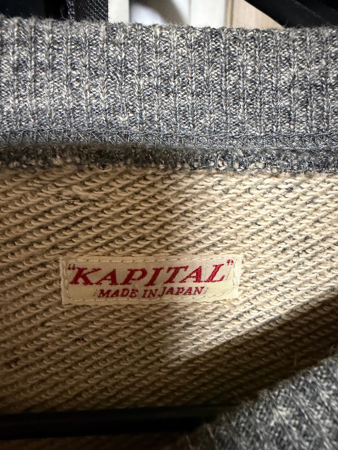 [5] 캐피탈 플리스 빅 크루넥 스웻 헤더 차콜 2회착 상품이미지3