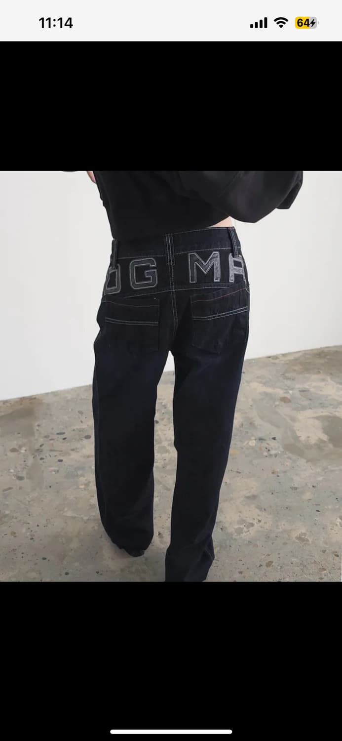 도그마엑스 PATCHED SEMI BAGGY DENIM PANTS 상품이미지1