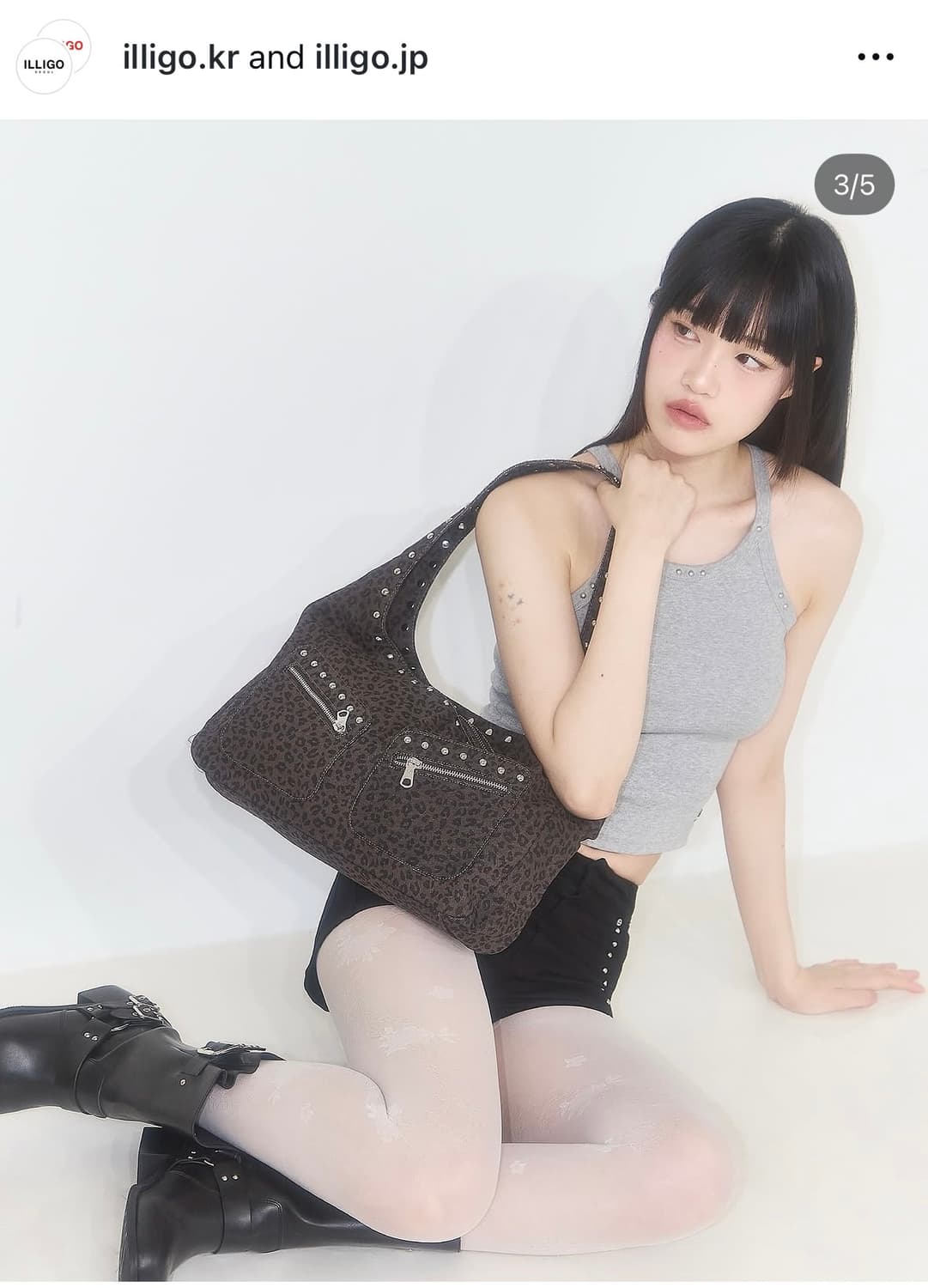 일리고 레오파드 숄더백 상품이미지2