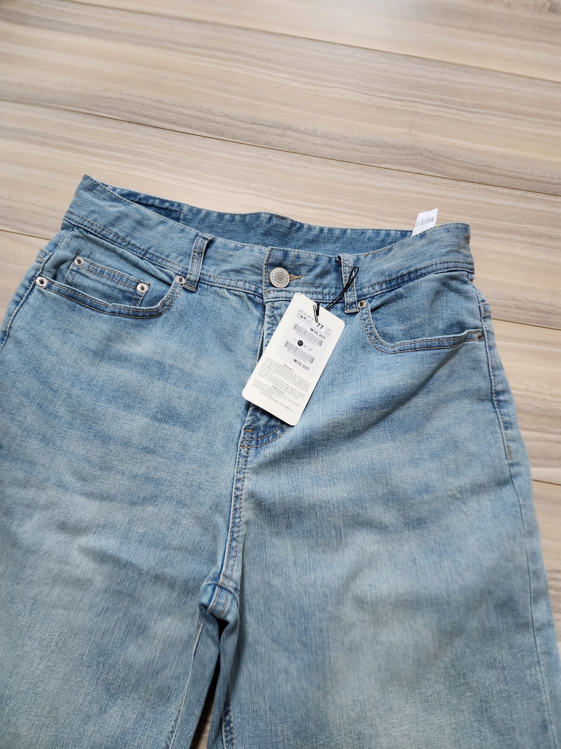 인디고뱅크청바지30사이즈연블루 상품이미지3