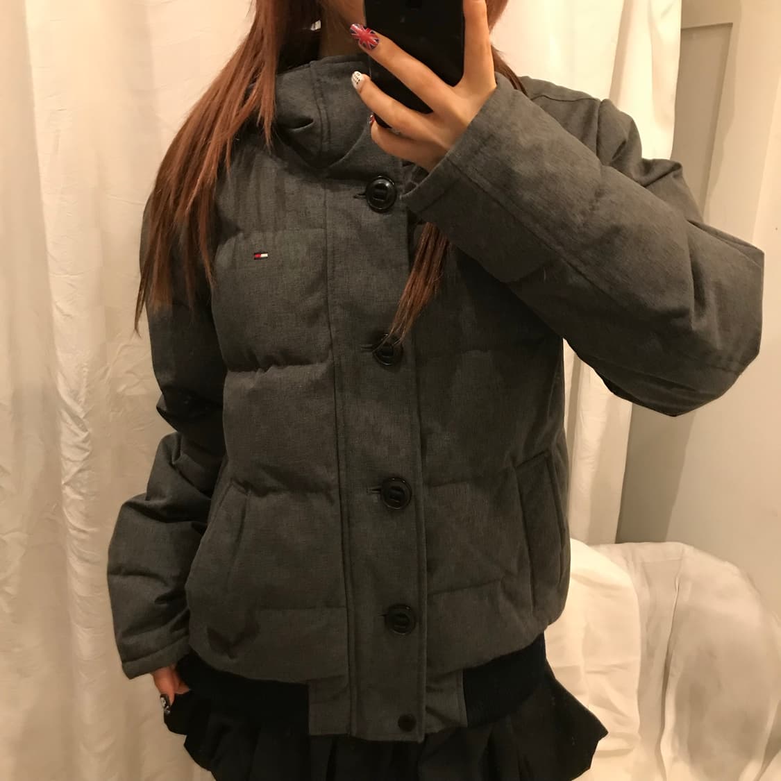 Tommy Hilfiger 타미힐피거 차콜 패딩 상품이미지2