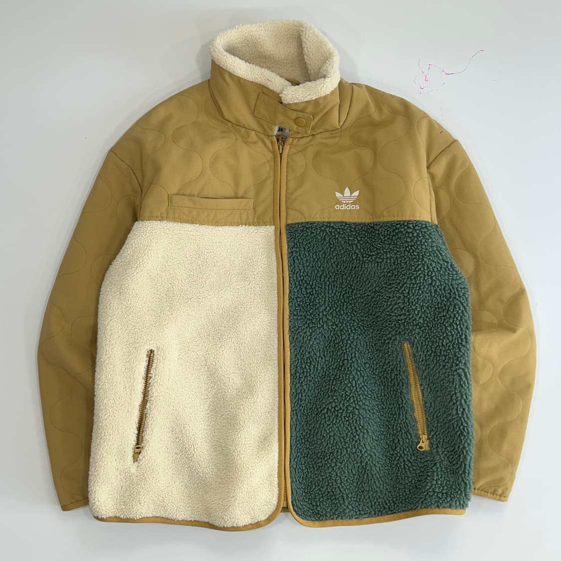 Adidas 아디다스 파이어버드 배색 후리스 누빔 자켓 상품이미지3