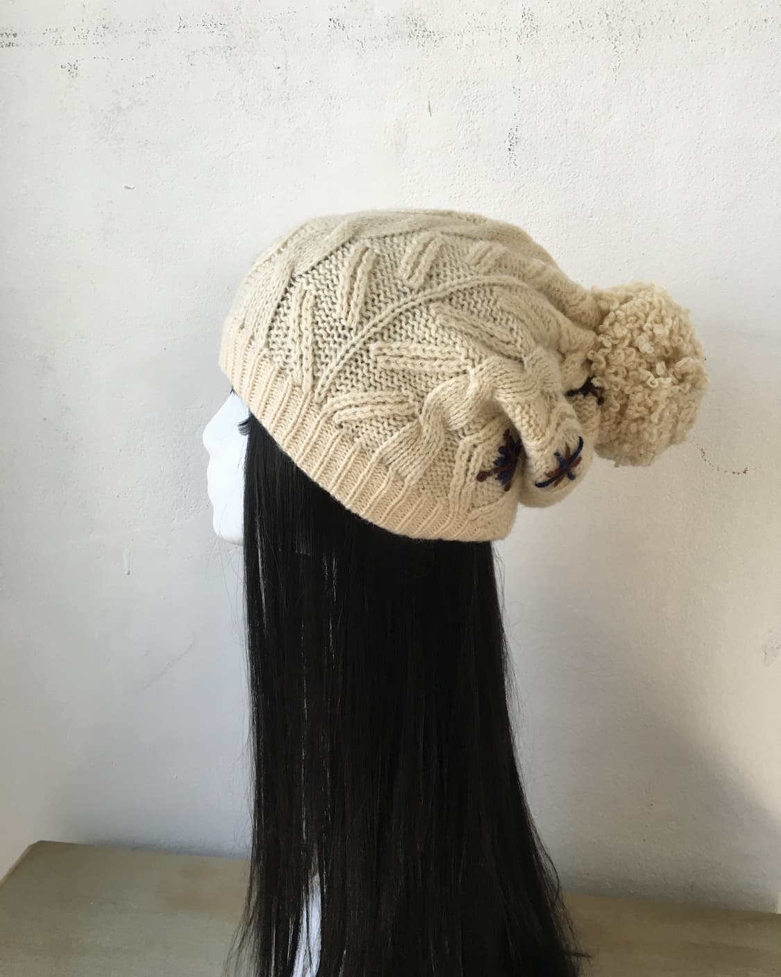  stitch point pom knit beanie 상품이미지2