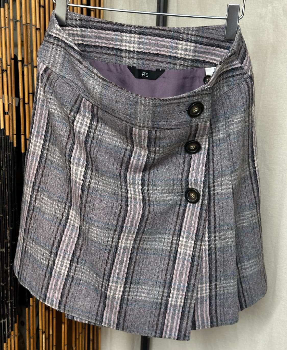 check mini lap skirt 상품이미지1