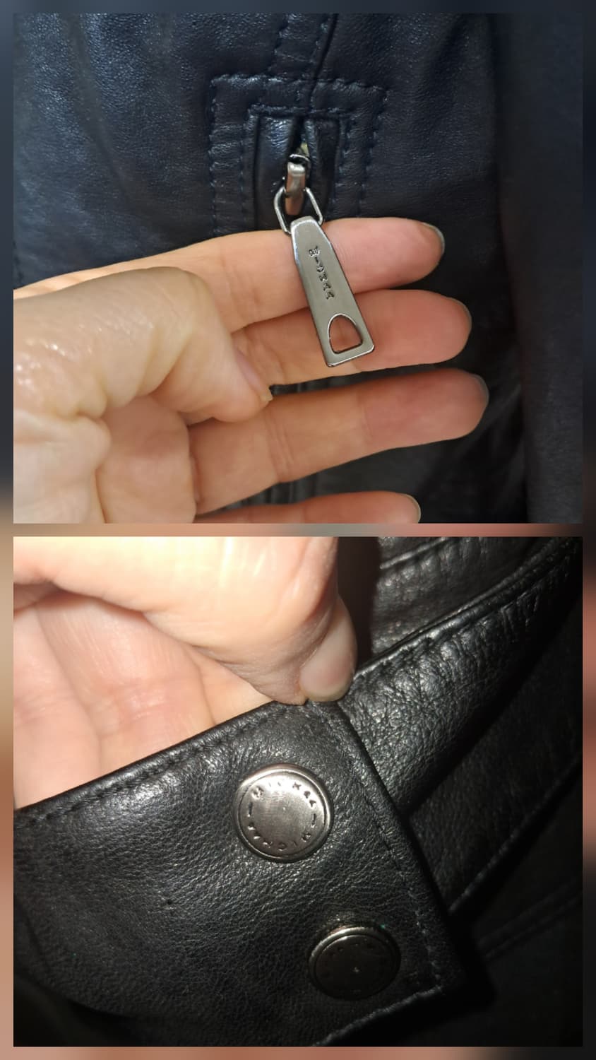 미샤 여성 가죽 램스킨 자켓 블랙 44~날씬55 상품이미지9