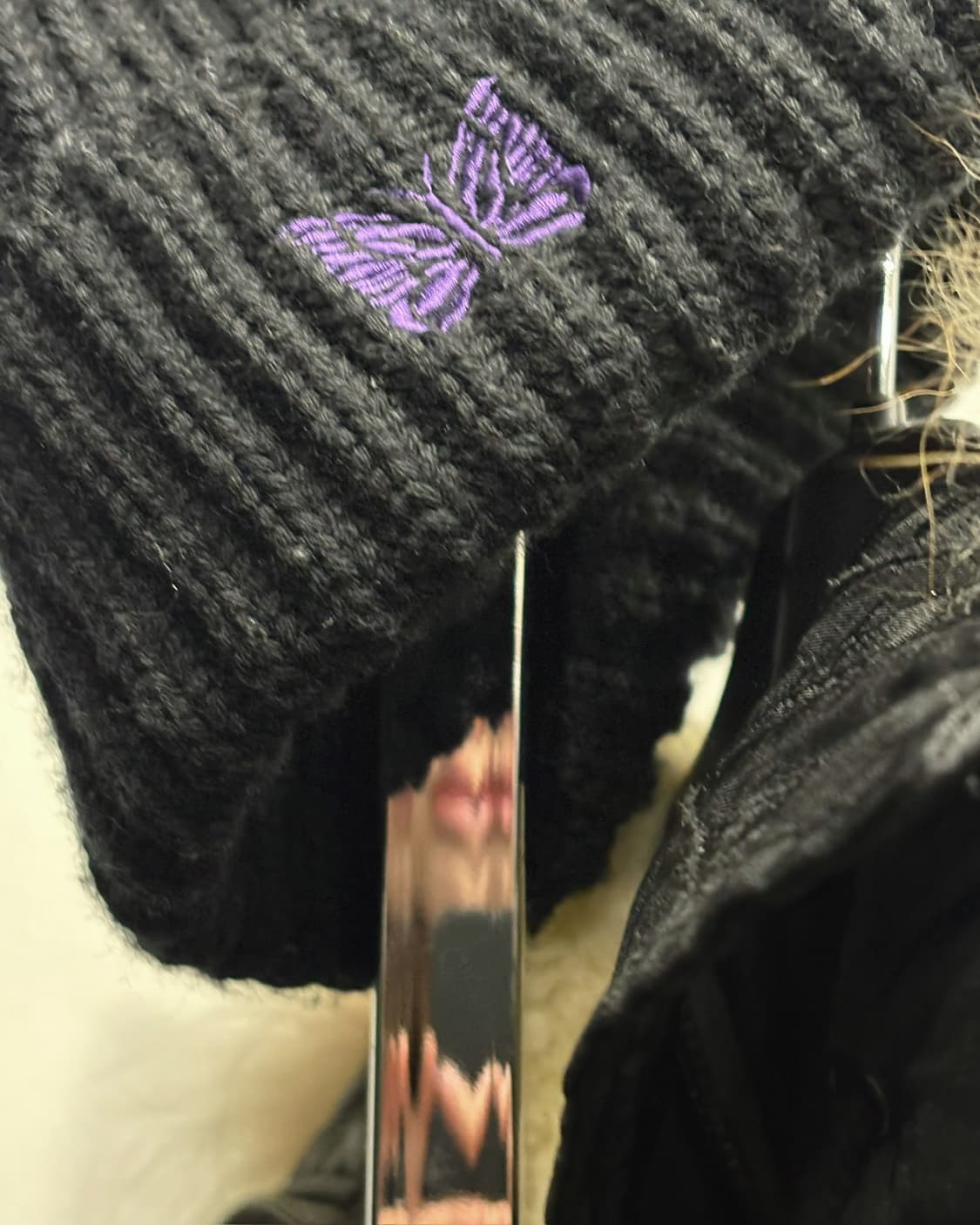 니들스 울 로고 디테일 비니 상품이미지2