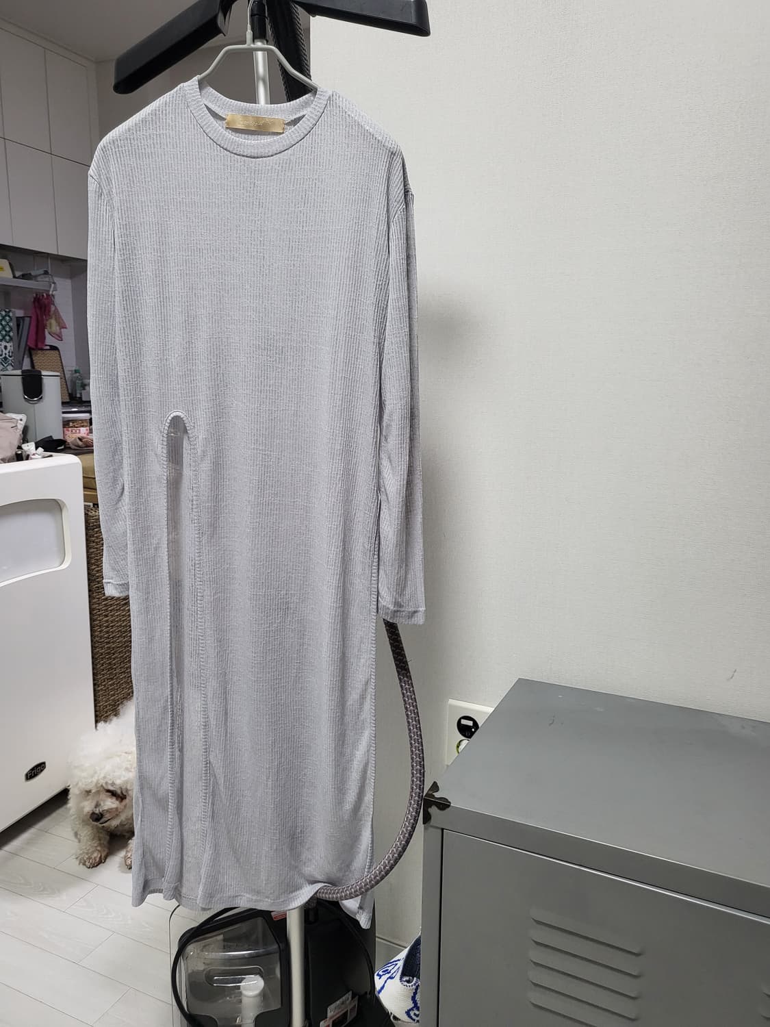 (새제품)Leave it 니트 롱 레이어드 F 원피스 코스 니트원피스 상품이미지2