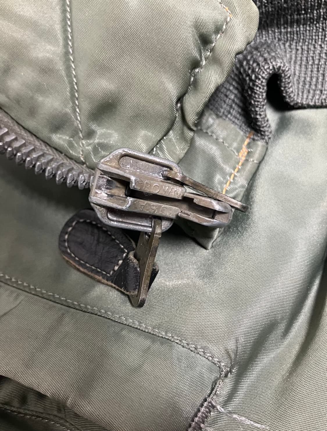 [L] 60s 오리지널 MA-1 C타입 크라운지퍼 상품이미지5