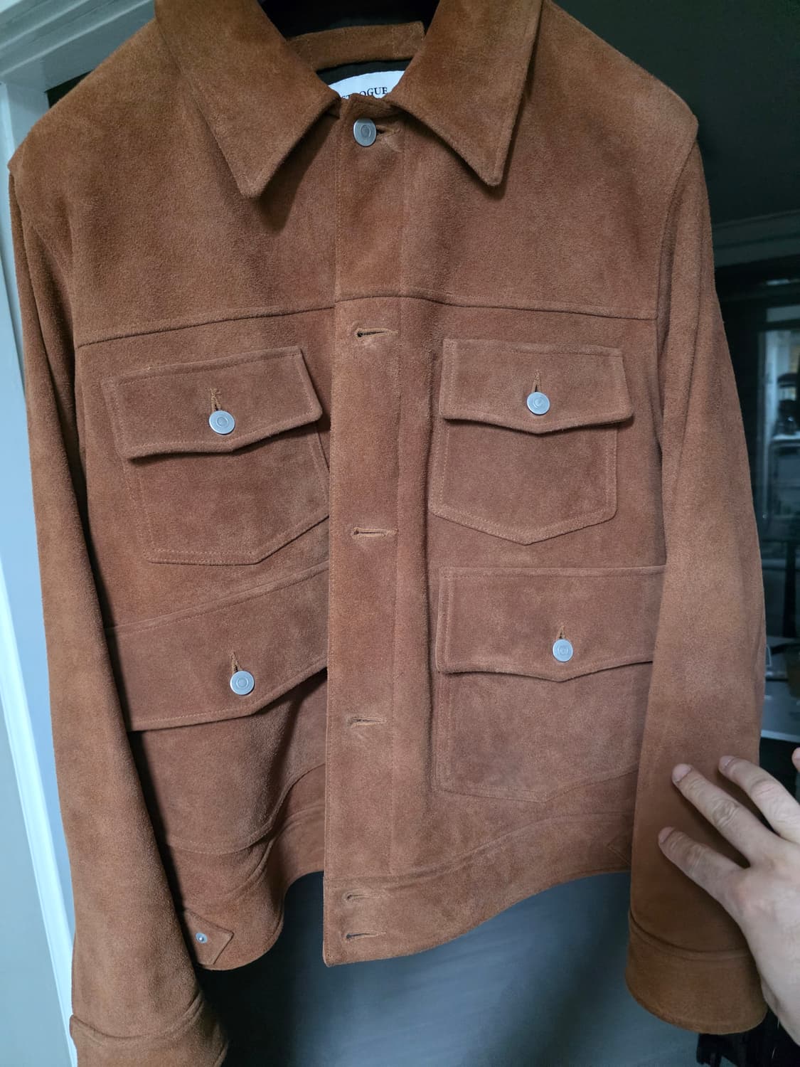 이스트로그 스웨이드 트래퍼 레더자켓 상품이미지1