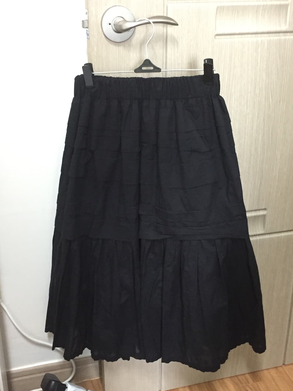 러플스커트 블랙 상품이미지1