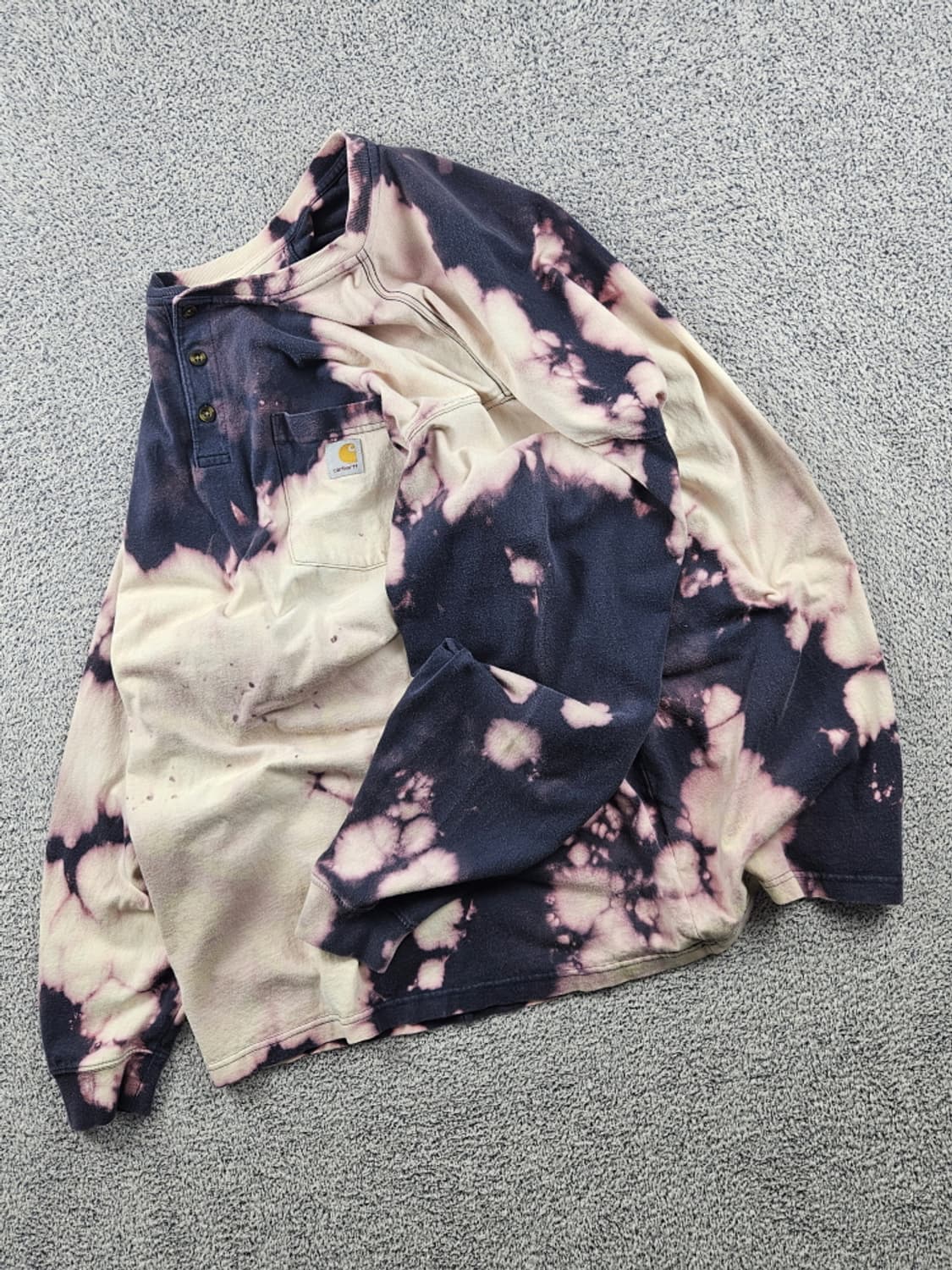 칼하트 다잉 워시드 커스텀 헨리넥 롱슬리브 ( 2XL ) / 10586 상품이미지3