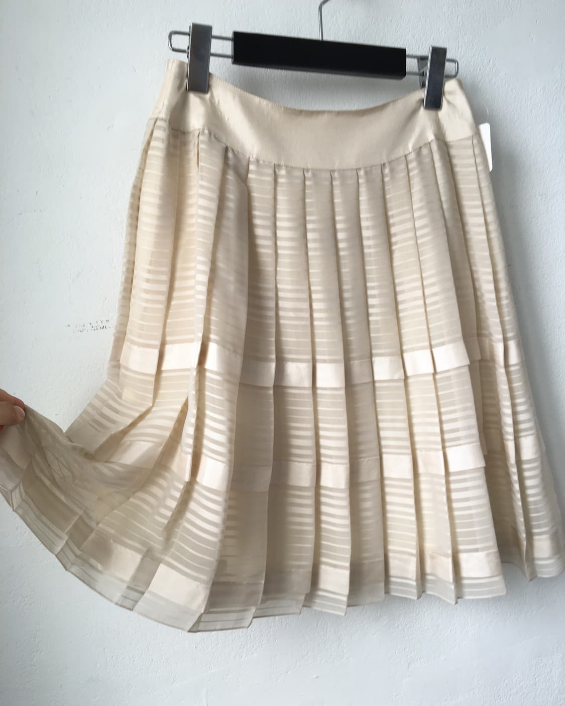 Pattern pleats midi skirt 상품이미지2