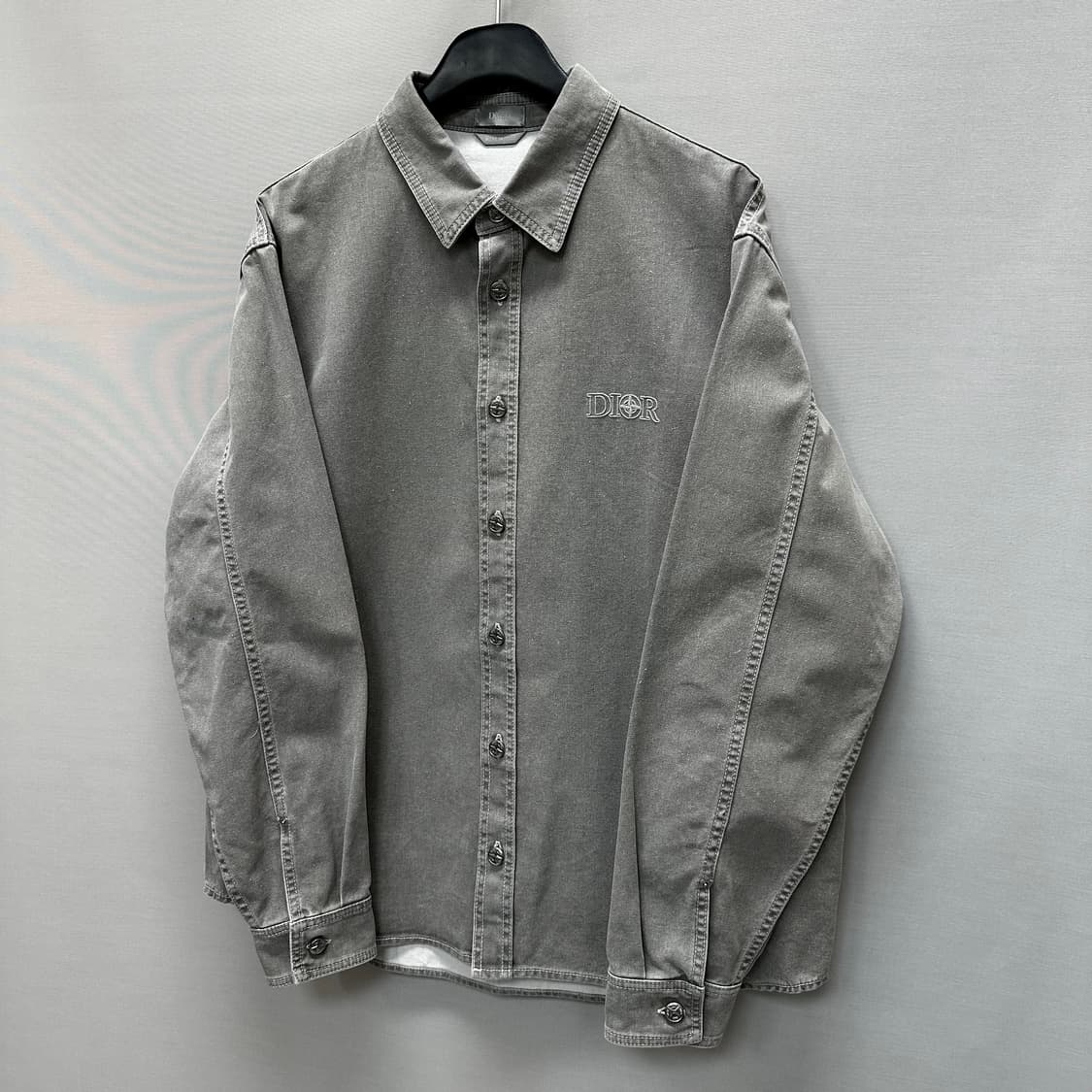 디올 x 스톤 아일랜드 코튼 오버셔츠 (105)  상품이미지3