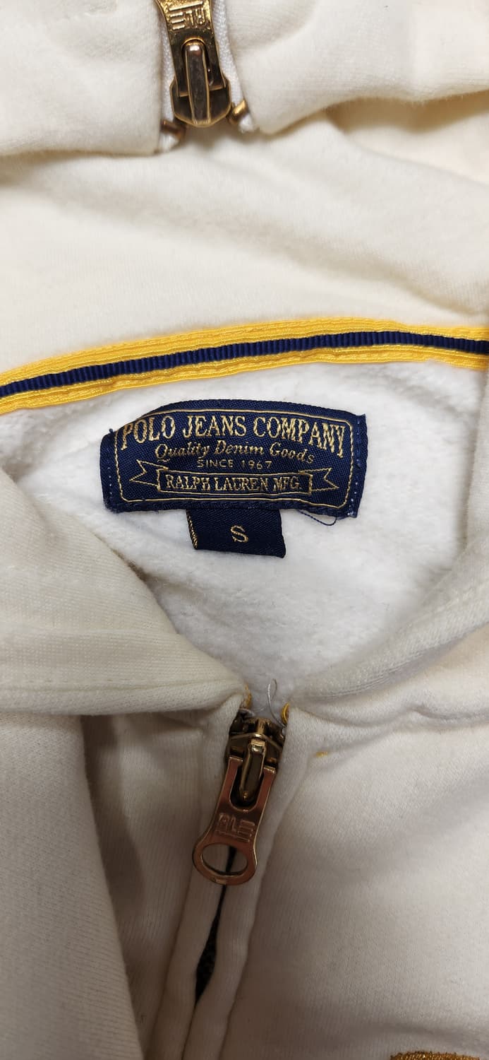 폴로 아이보리 옐로우 세라오픈카라 후드집업 상품이미지4