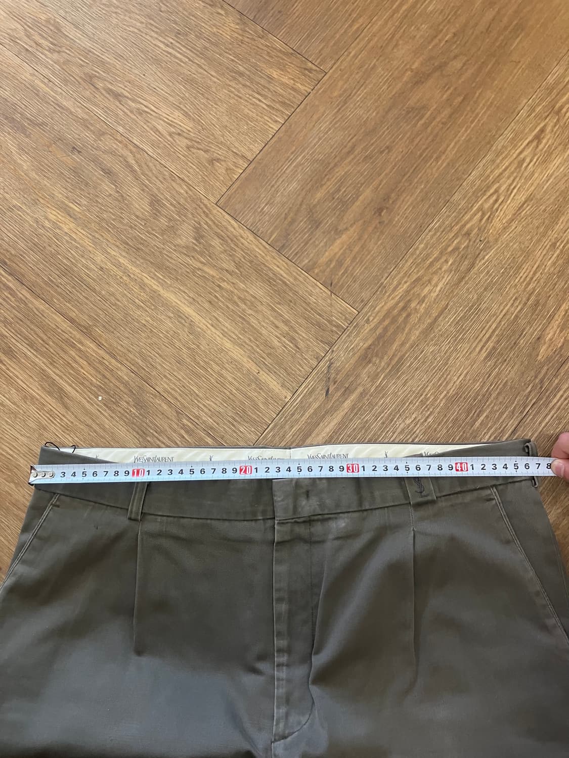 N151 ysl 입생로랑 원턱 치노 팬츠 상품이미지5