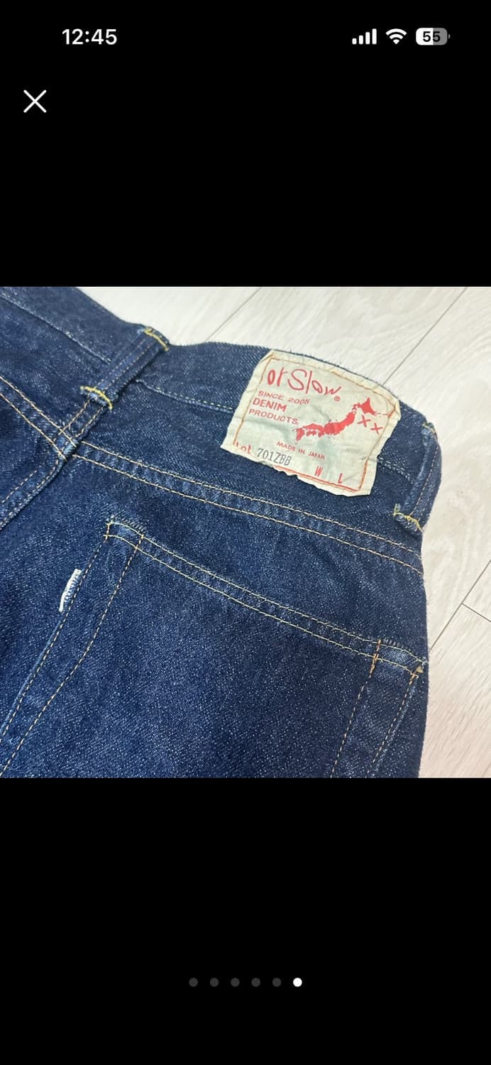 오어슬로우orslow 셀비지 데님 S 상품이미지6