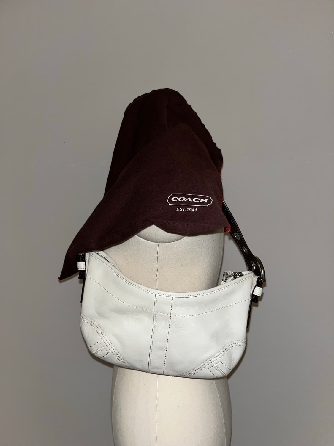 📦 Old Coach mini all white Shoulder Bag 상품이미지7