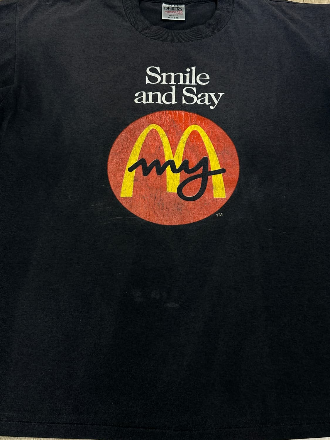 90s Oneita 싱글 스티치 맥도날드 티셔츠 (XL) 상품이미지2
