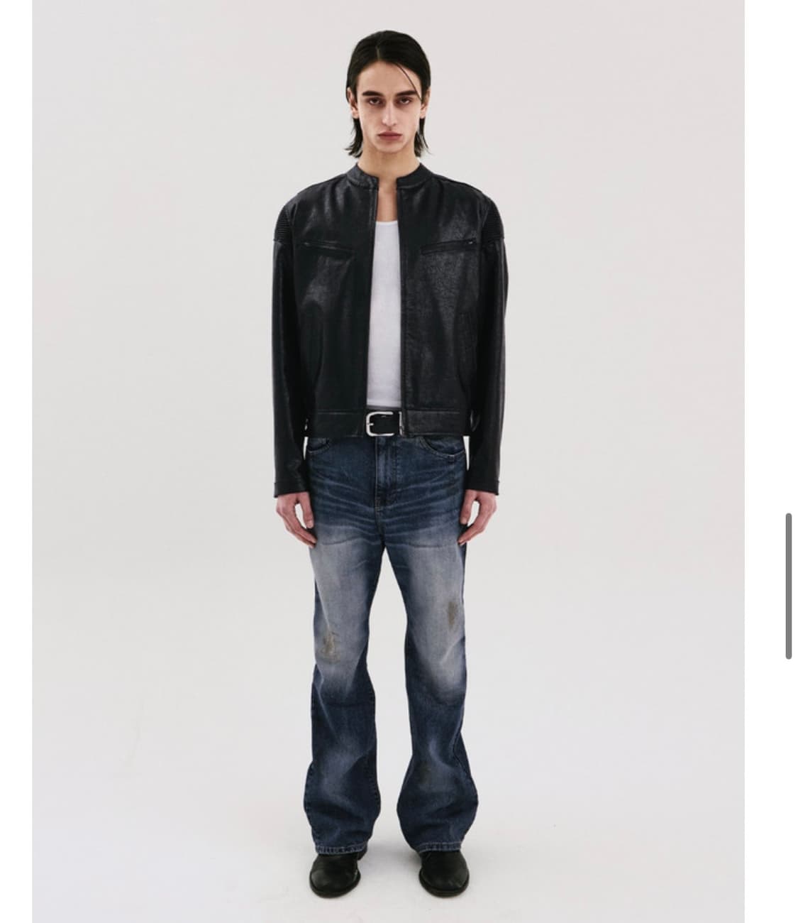 Farfromwhat 파프롬왓 레더 자켓 상품이미지2