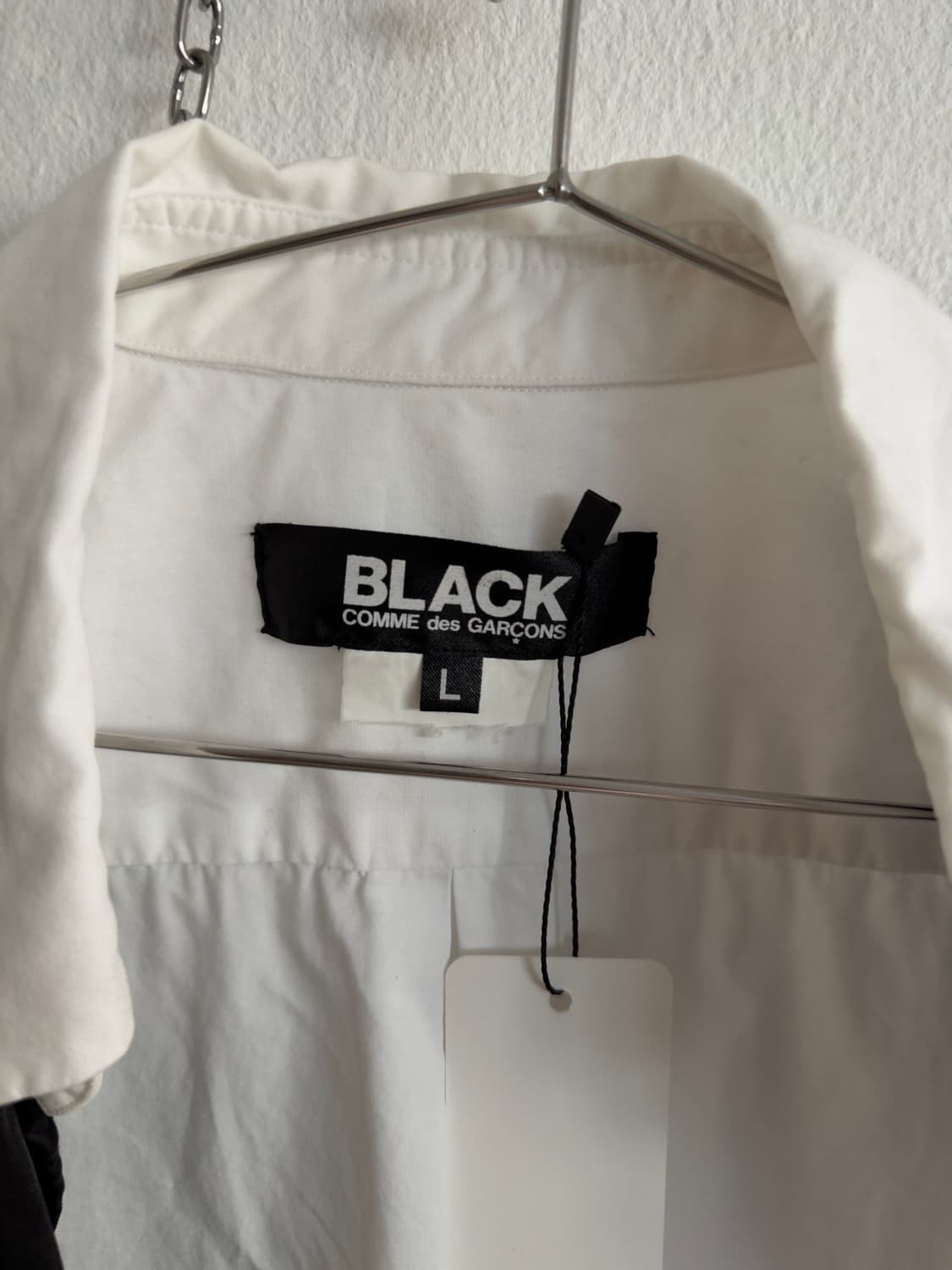 꼼데가르송 블랙 새틴패널 셔츠 상품이미지4