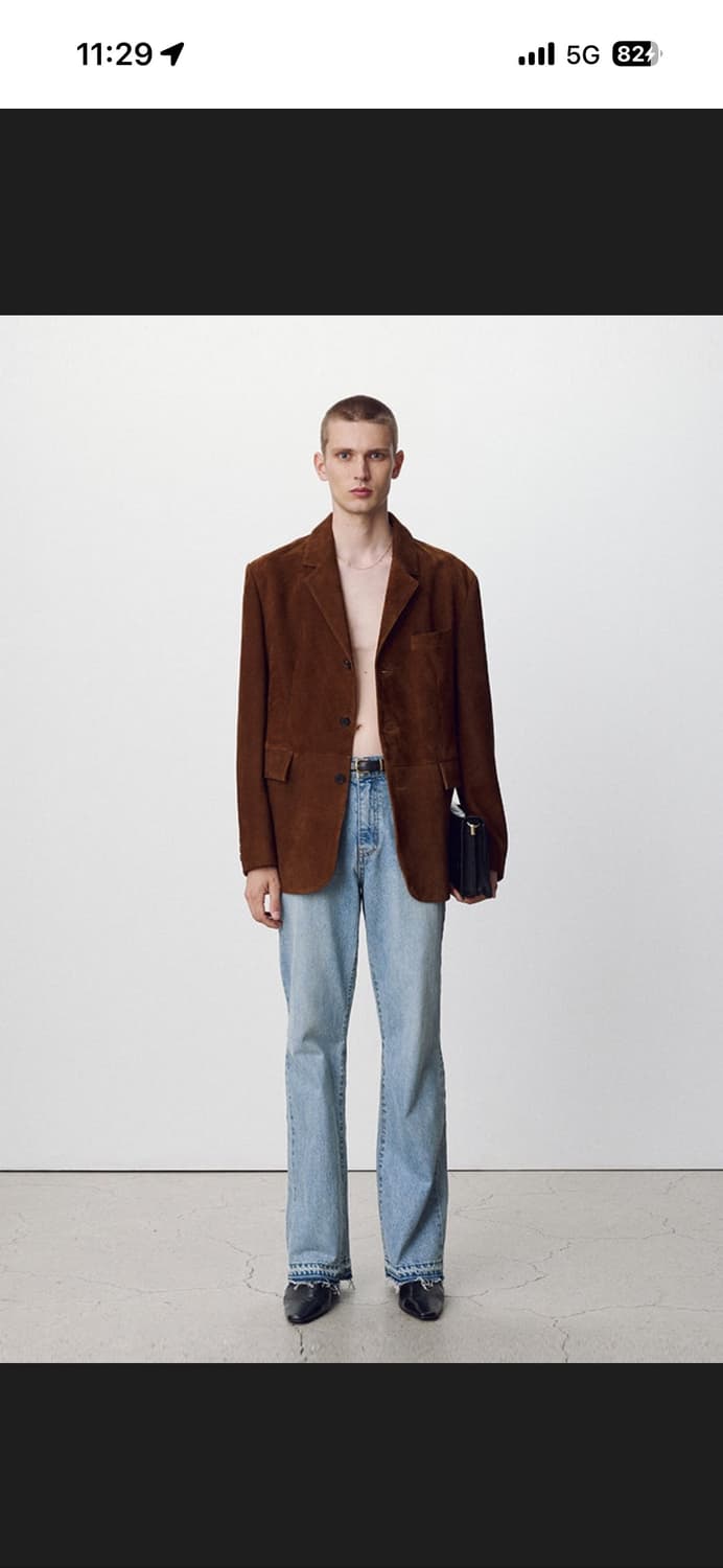 토니웩 스웨이드 블레이저 자켓L 상품이미지1