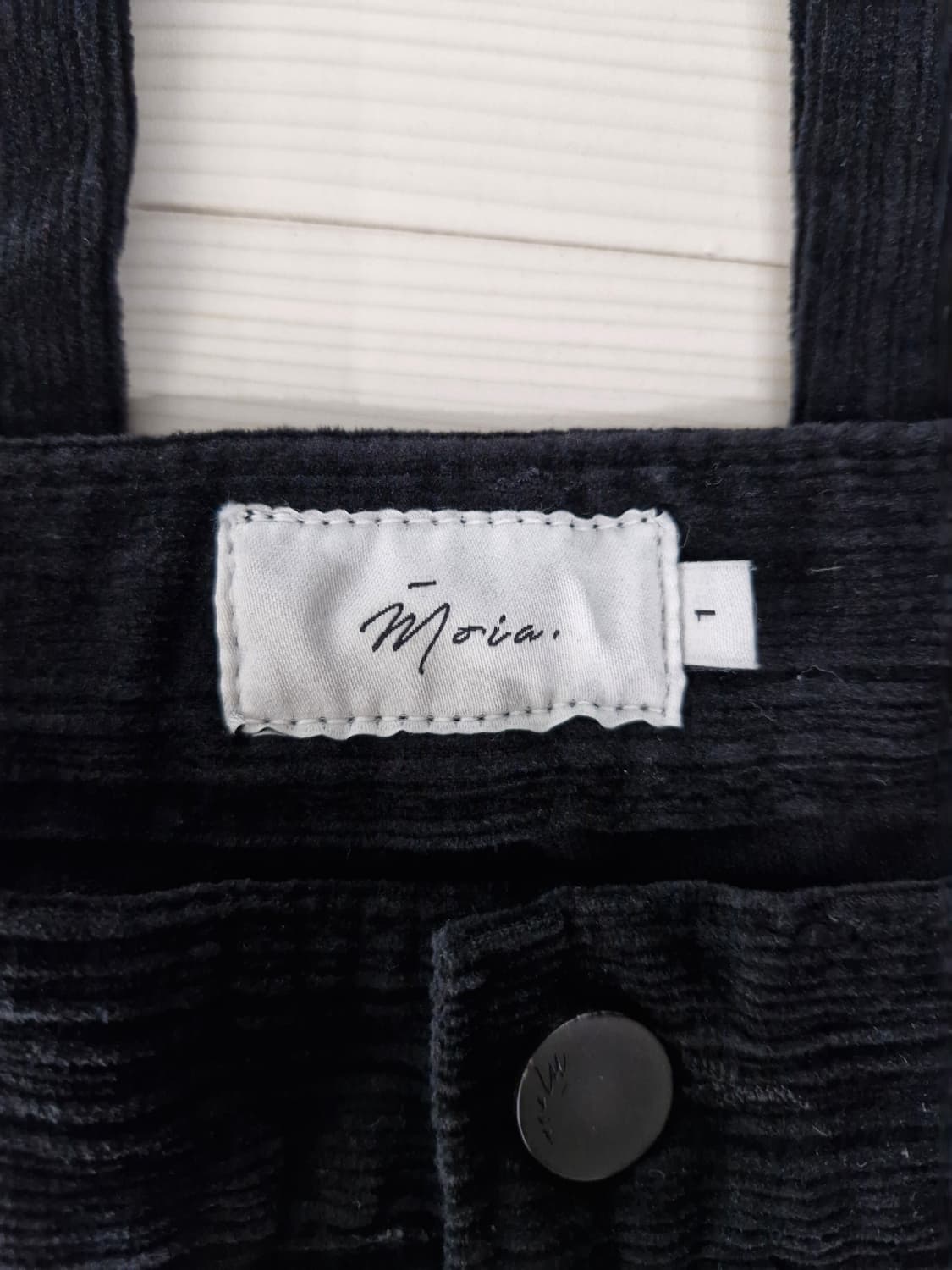 MOIA 모이아 코듀로이 부츠컷 팬츠 블랙 상품이미지8