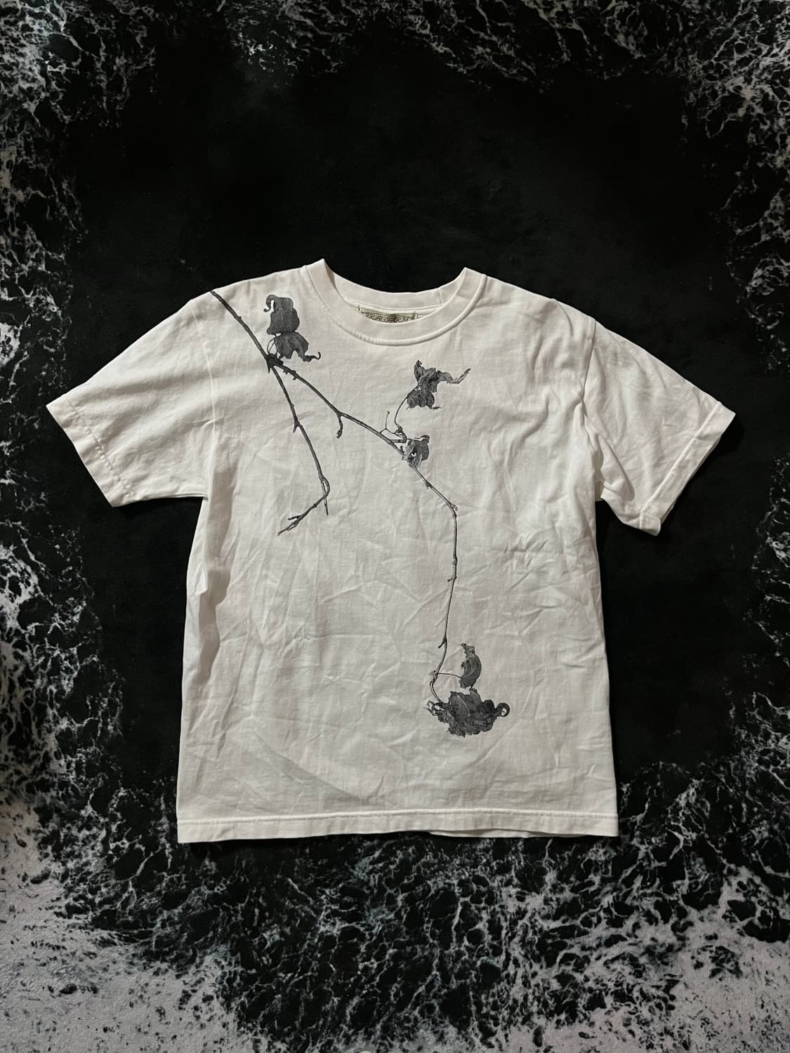 꽃 프린팅 반팔티 상품이미지1