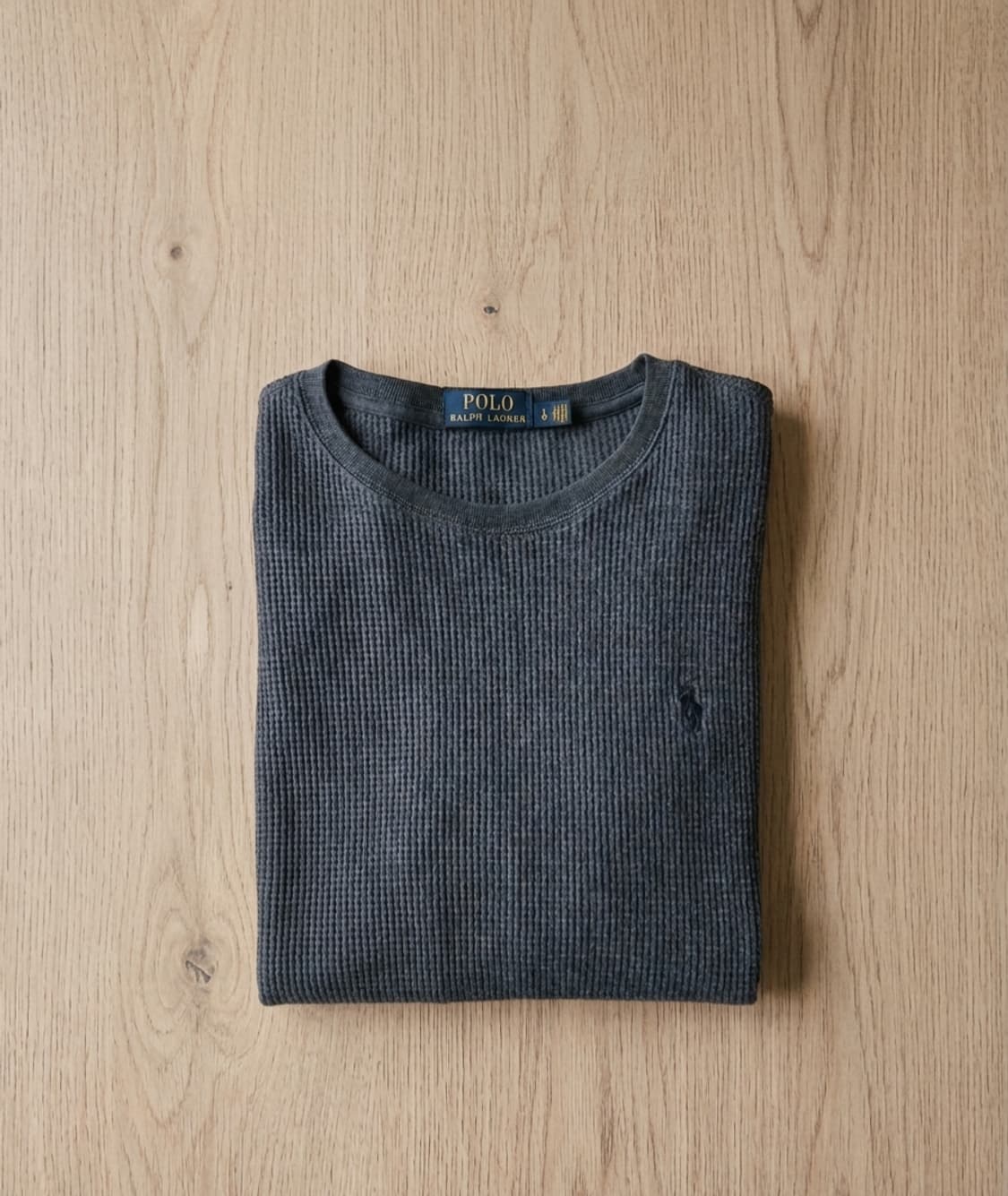 POLO] 폴로 랄프로렌 와플 니트 긴팔 티셔츠 (L) 상품이미지1