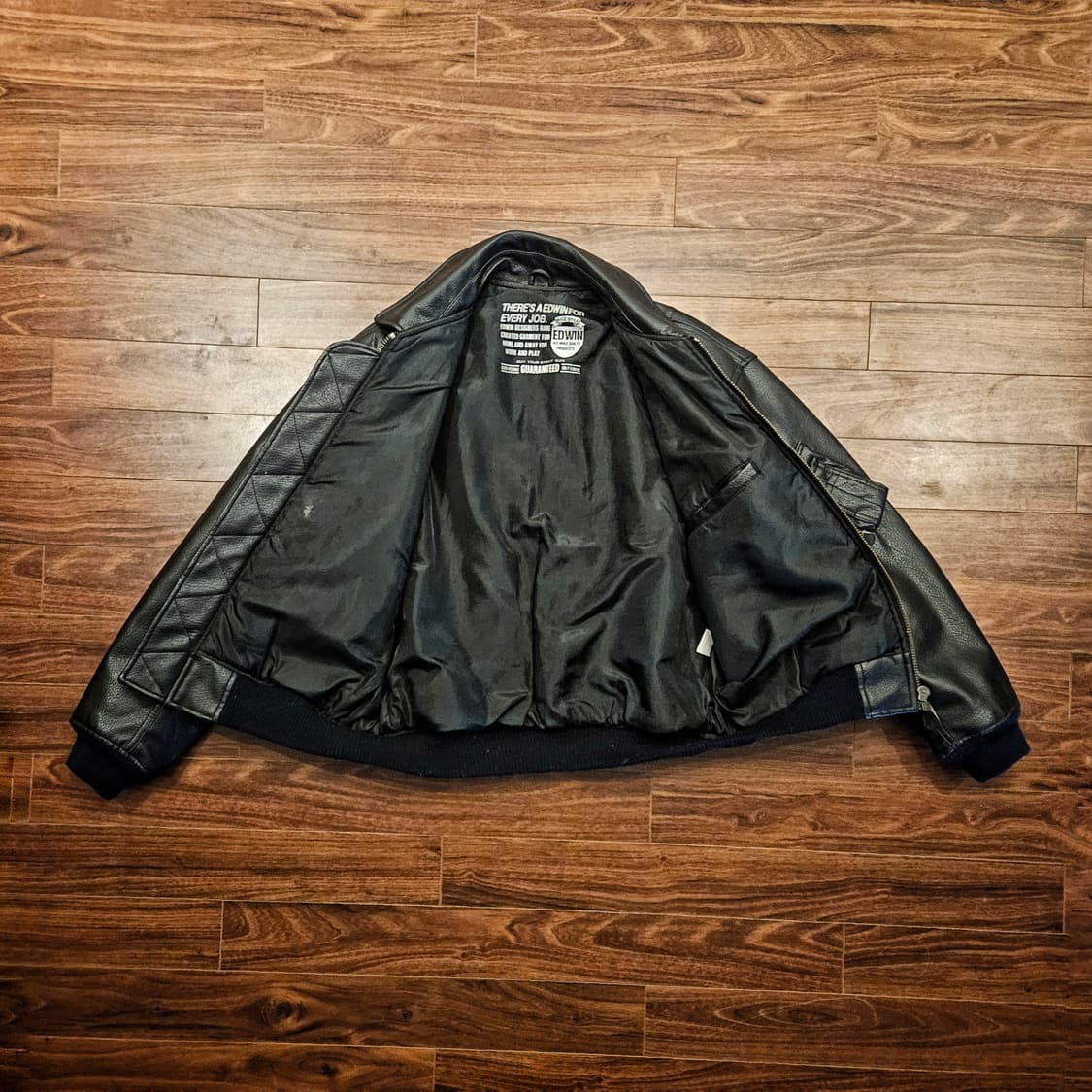 에드윈 레더 봄버자켓 xl 상품이미지3