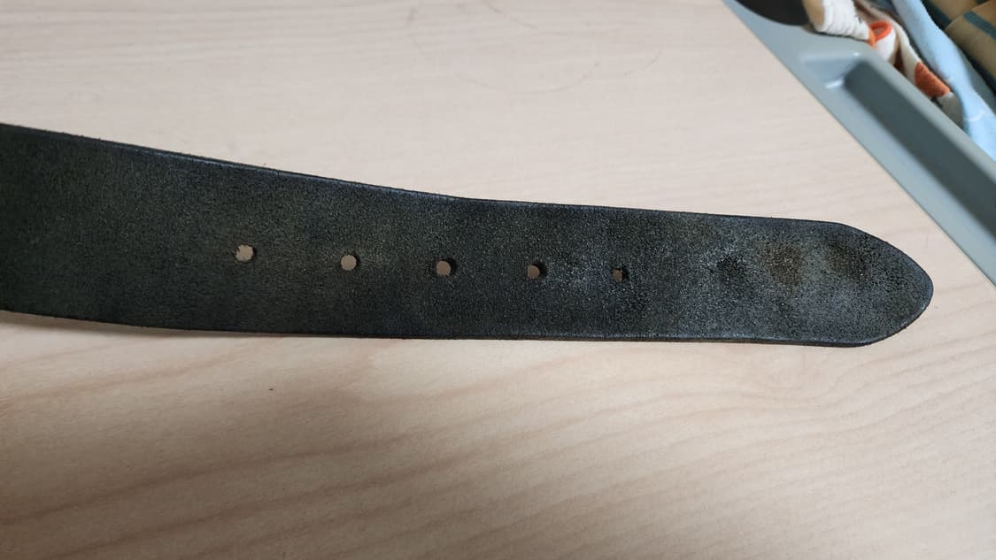 빈티지 황동징 통가죽 벨트 상품이미지6