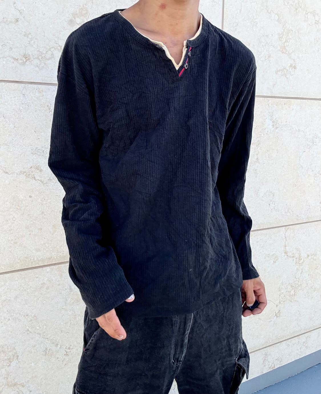 “Villand” Minimal Mood Check Detail Slee 상품이미지6