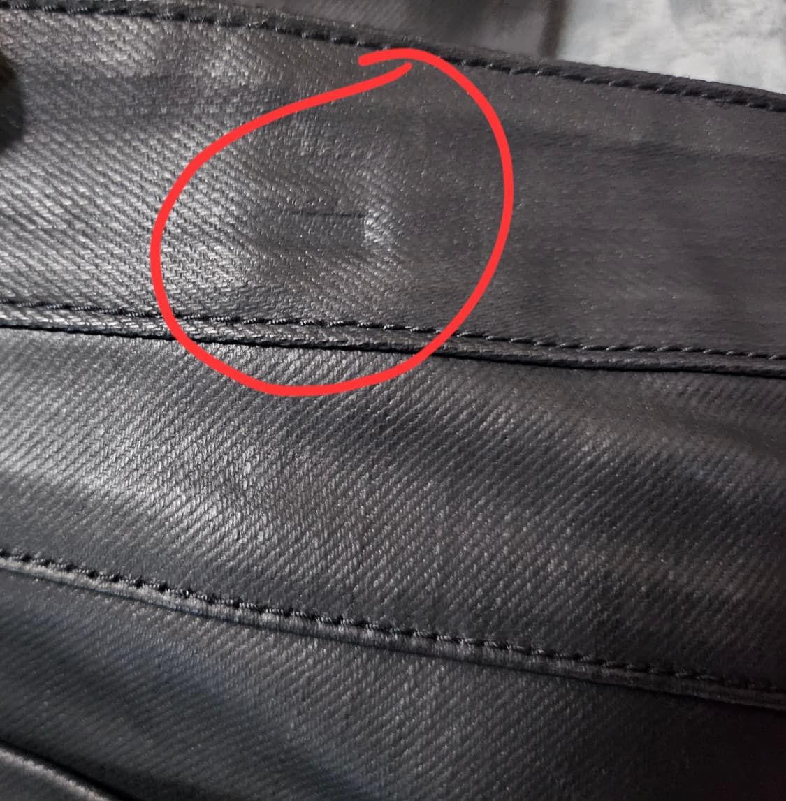 KIIM 코팅진 바이커 바지 상품이미지8