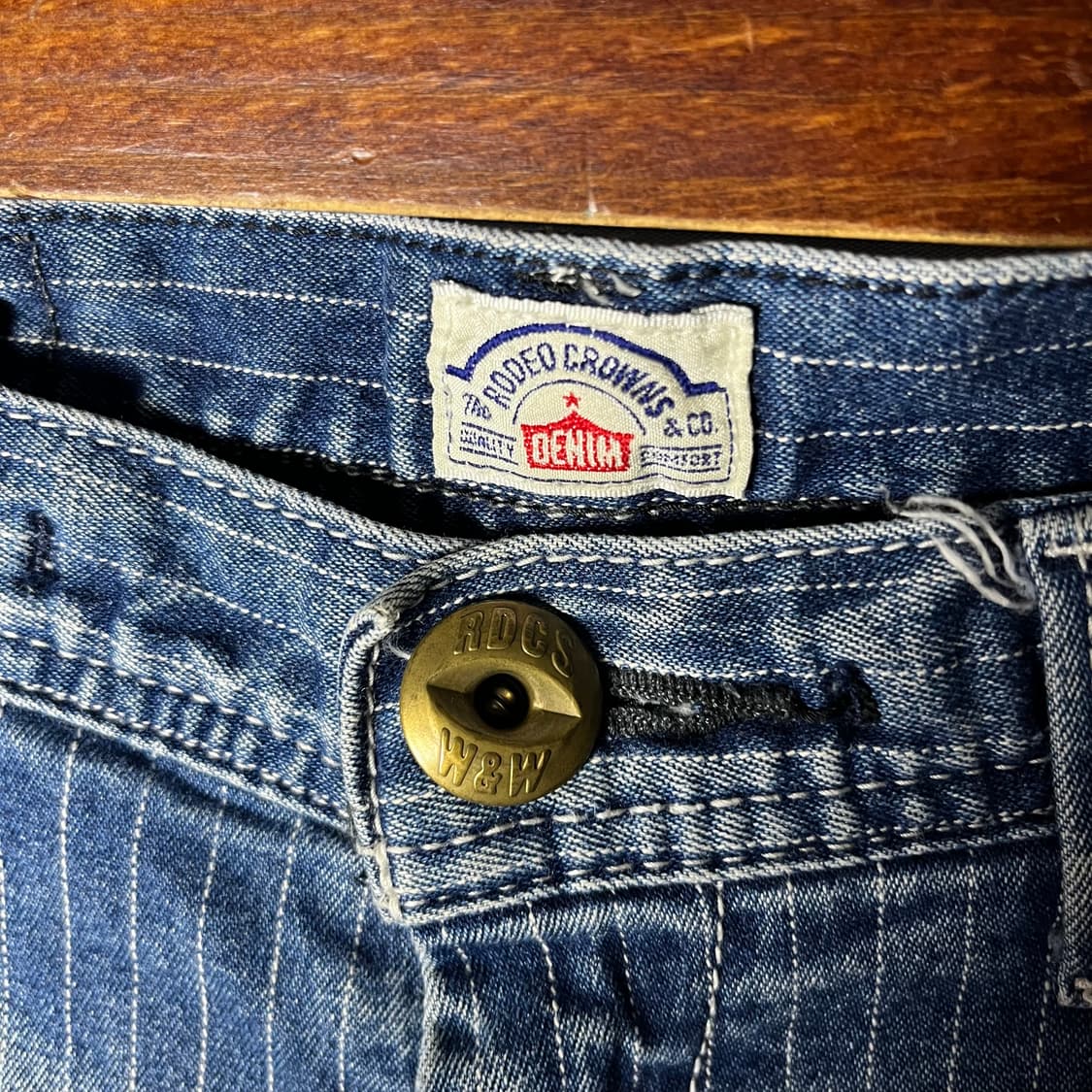 [RODEO CROWNS] 로데오크라운스 워싱 히코리 데님팬츠 상품이미지6