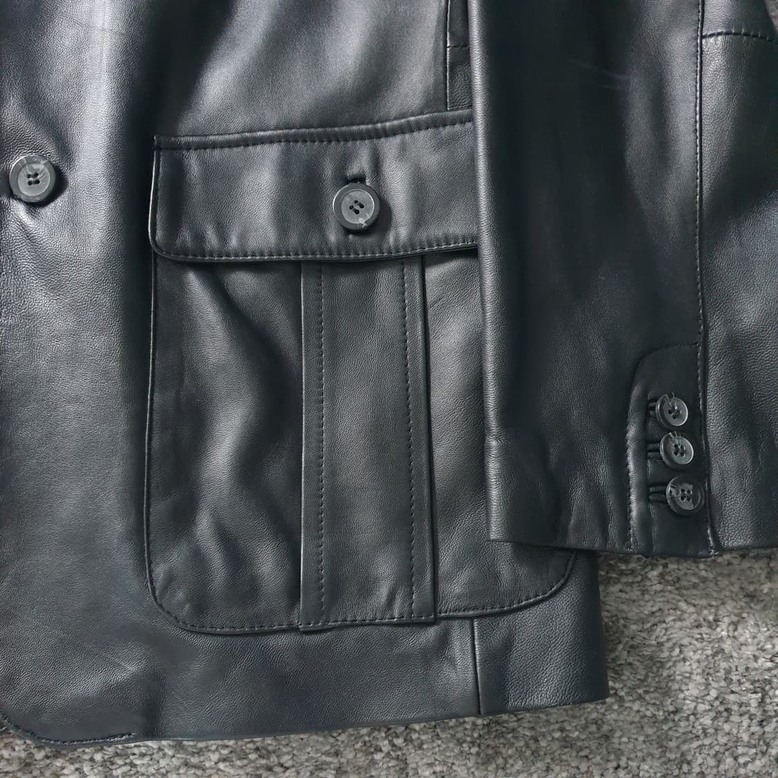 [무료배송] ABOUT 레더 자켓 상품이미지6