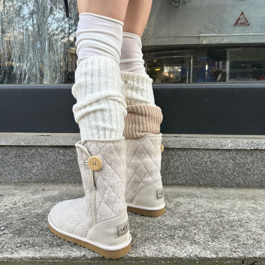 00s 니트 숏 어그 부츠 상품이미지8