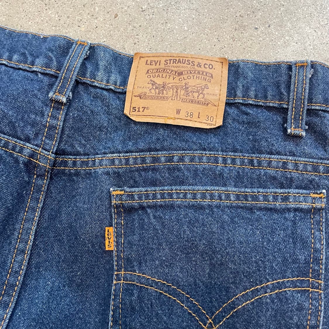 빈티지 리바이스 517 오렌지탭 중청  made in usa 95년 생산 상품이미지3