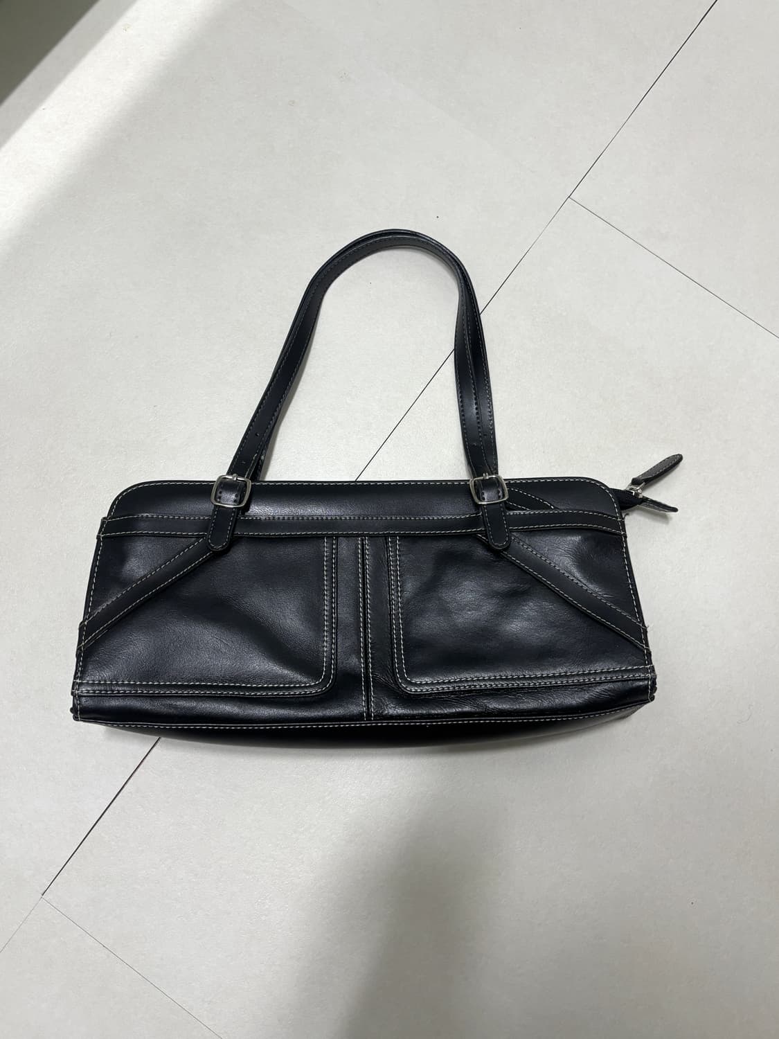 Vintage stitch leather bag 상품이미지1