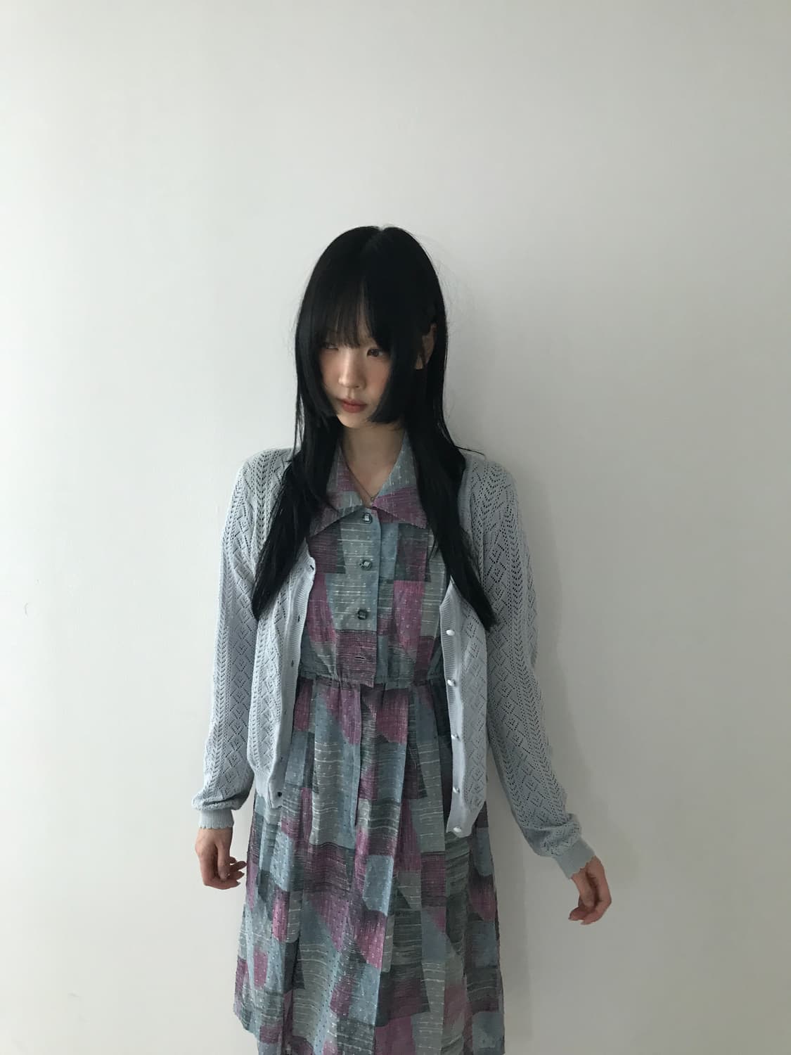 Lace Frill Punching Button Cardigan(Skyb 상품이미지8