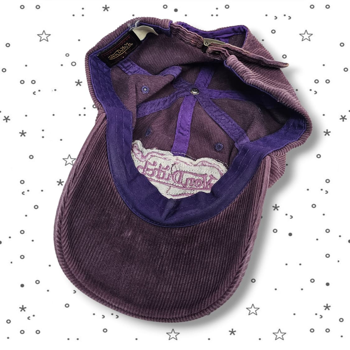  VonDutch 본더치 코듀로이 퍼플 캡 상품이미지6