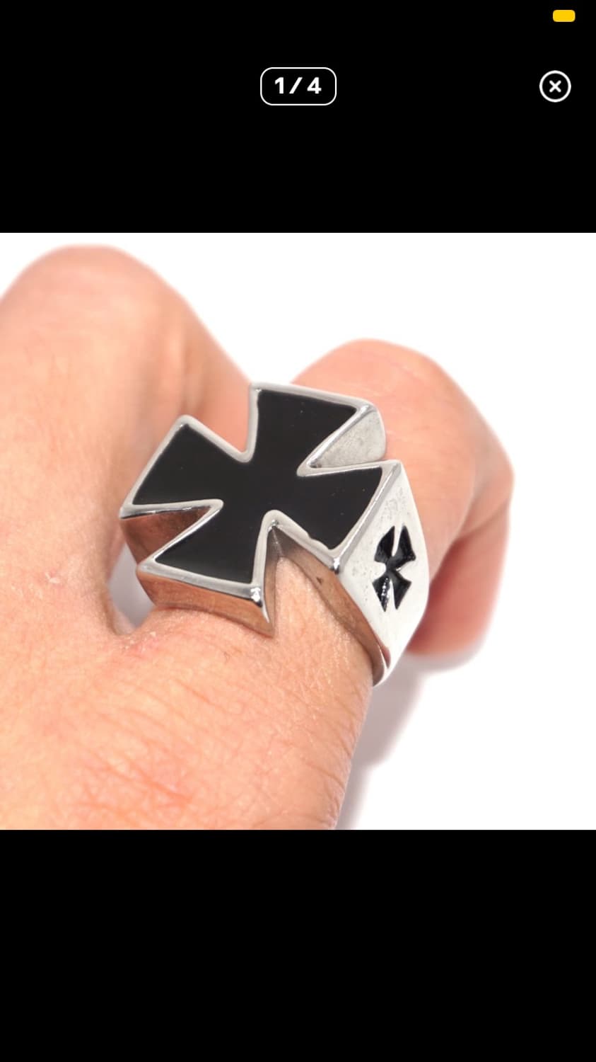 erd 맛 아이언 크로스 반지 팝니다 상품이미지2