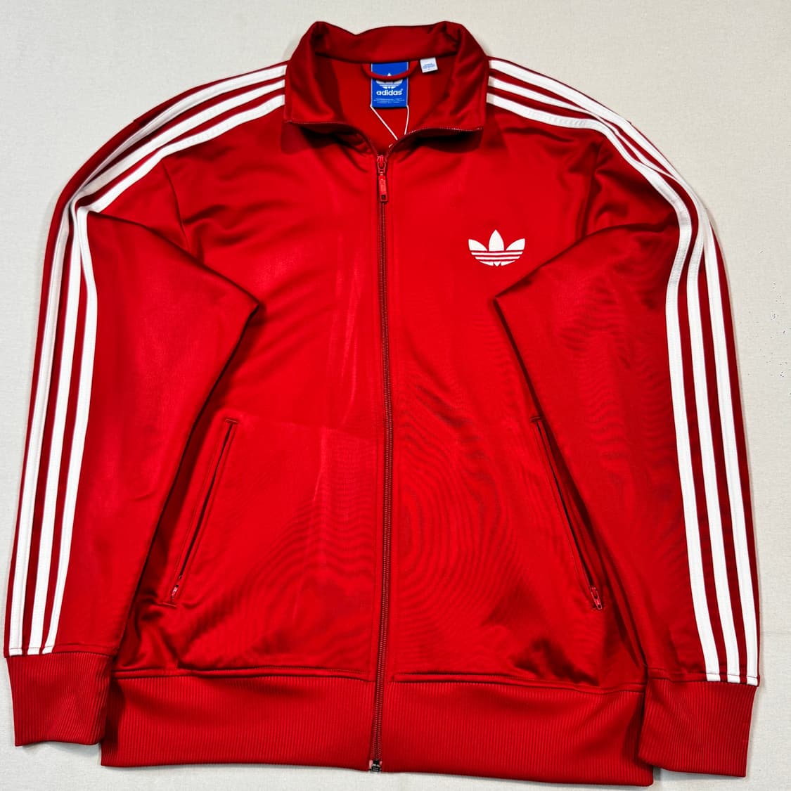 L) 아디다스 파이어버드 삼선 져지 트랙탑 집업 레드 A6 상품이미지2