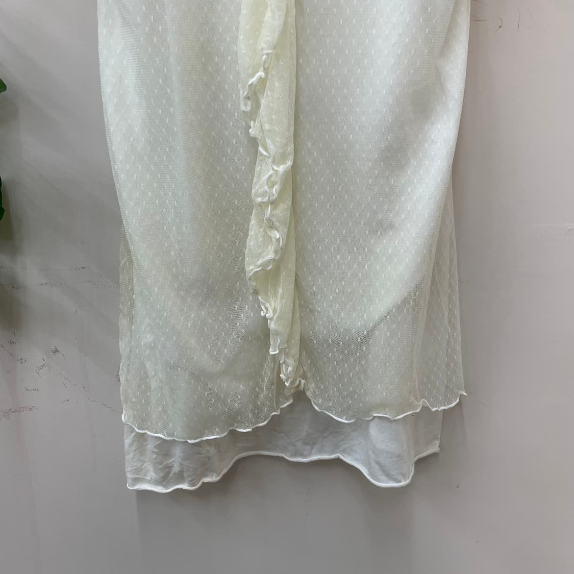 니혼진 히메갸루 페어리 아이보리 도트 레이스 나시 상품이미지4
