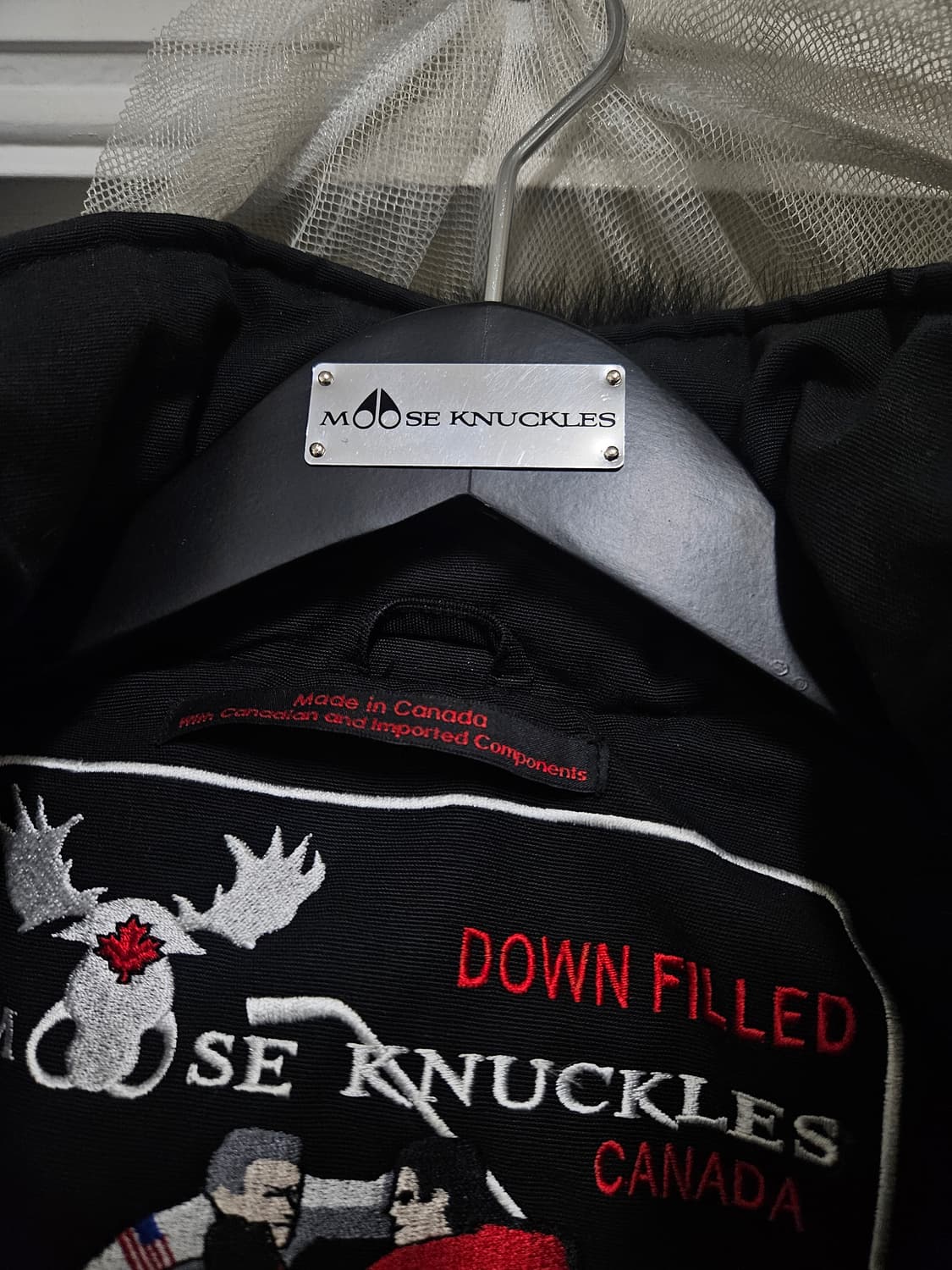 무스너클 쓰리쿼터 블랙퍼 패딩  S/P사이즈 상품이미지9